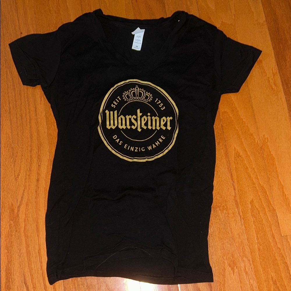 BOGO ❤️ Warsteiner Black T-Shirt with Gold Logo
